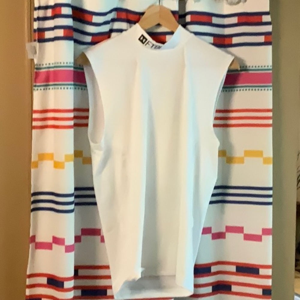 White under armor tank